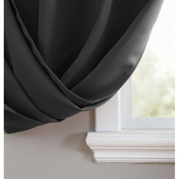 Swift Home Solid Blackout Grommet Window Panel, PEAL - 100% Polyester 40x84