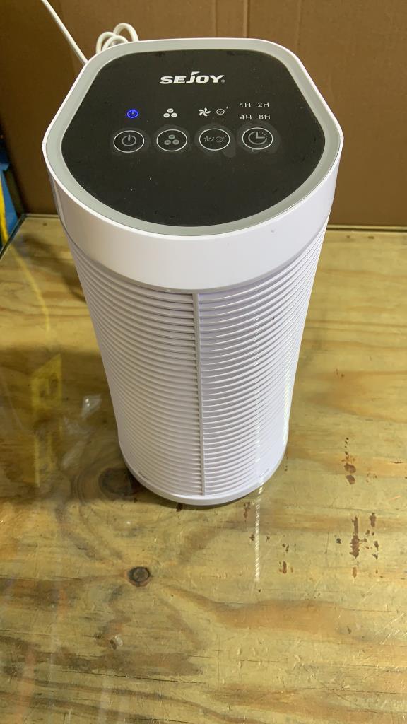 Sejoy AP-2202-UL Air Purifier True HEPA Filter, 99.9% Removal, 3 Speeds and Timer, up to 200 SQ. ft