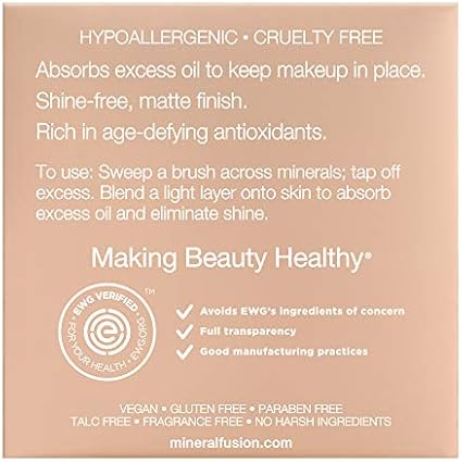 Mineral Fusion Setting Powder — Hypoallergenic, Paraben Free — 0.