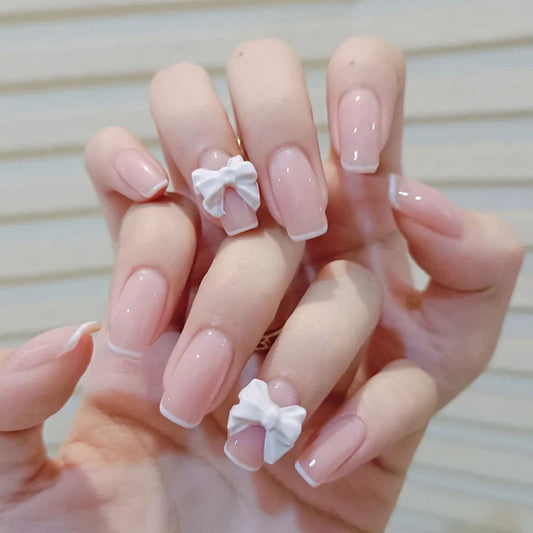 3D Bow Nail Art Colorful 7 Styles Nails Decoration Candy Star Hea