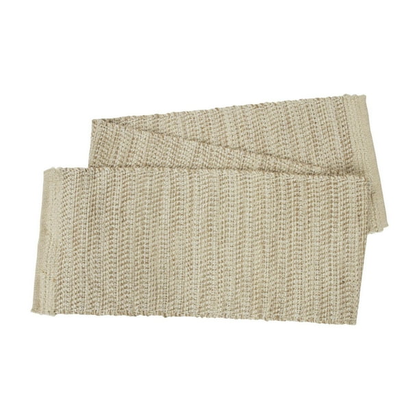 Jute Chenille Table Runner - 14 x 90" - Natural - 74% Jute, 23% Rayon, 3% Other Fiber, JUTE CHENILL RUNNER, 14X90