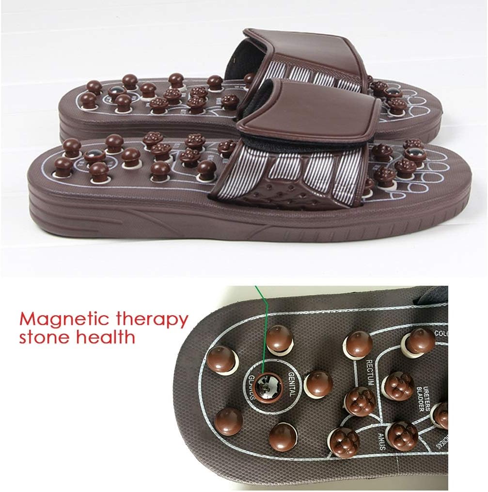 Unisex Magnetic Foot Massage Slippers, Reflexology Sandals, Relieve Plantar