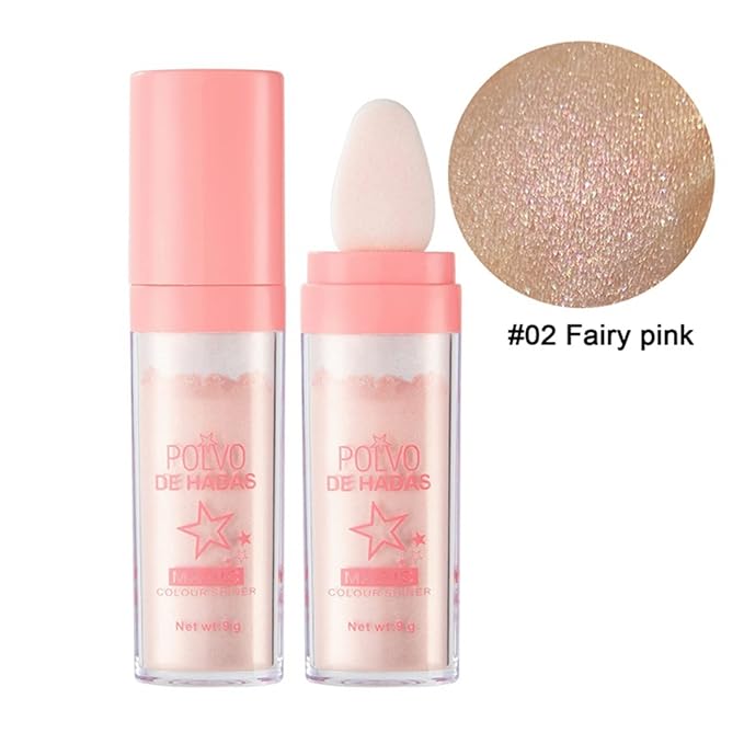 Polvo De Hadas Makeup Powder, Highlighter Powder Stick Body Shimm