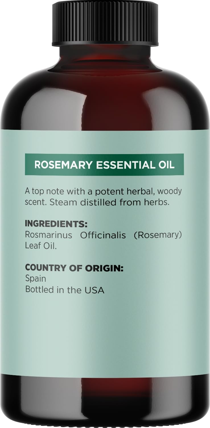100% Pure Rosemary Oil for Hair Skin and Nails - Maple Holistics
