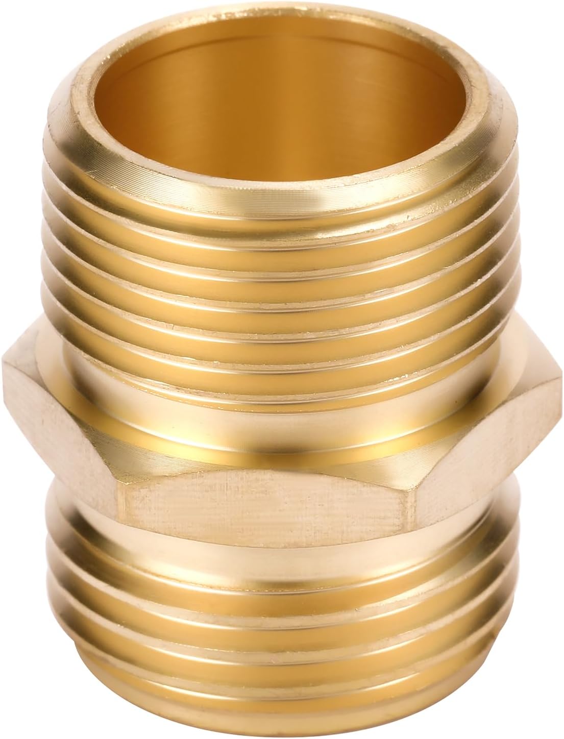 3/4 npt to Garden Hose Adapter,3/4” GHT Male to 3/4” NPT Male Connector, Br