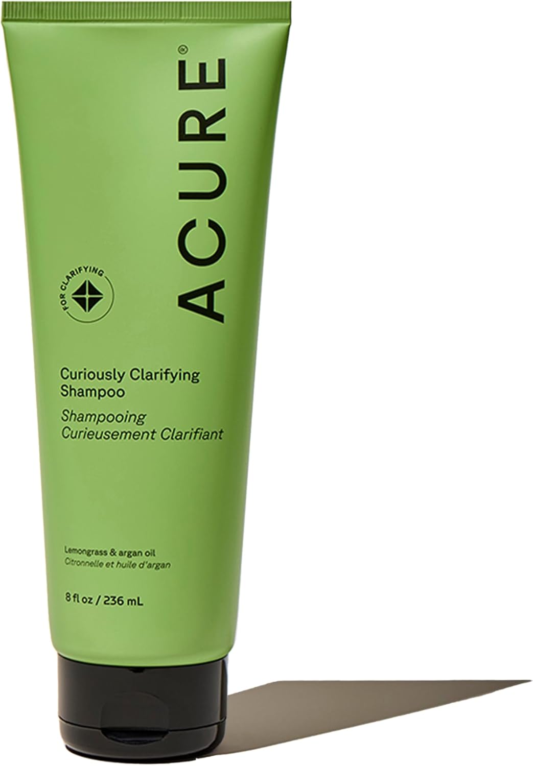 Acure Curiously Clarifying Shampoo - Lemongrass & Argan, 100% Vegan, Perfor