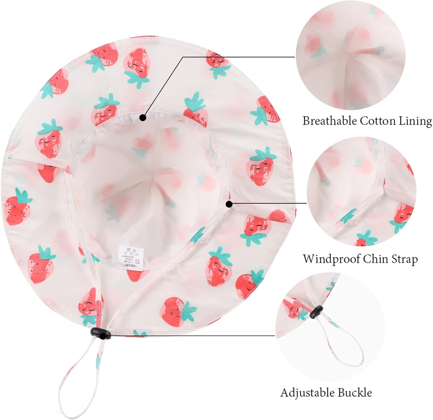 Zsedrut Bow Baby Girls Cotton Hat Summer Sun Cap Infant Toddler W
