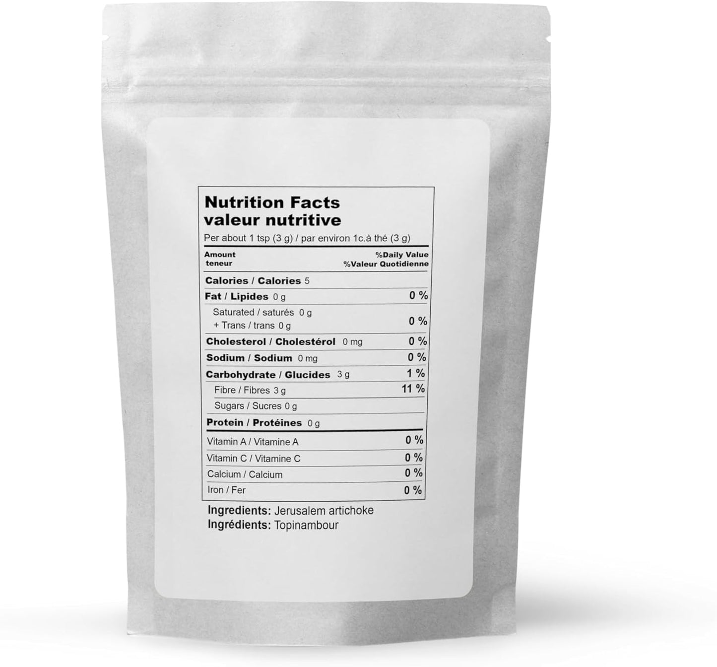 Organic Inulin Powder (227g) by Elo's Premium| 100% Food Grade In
