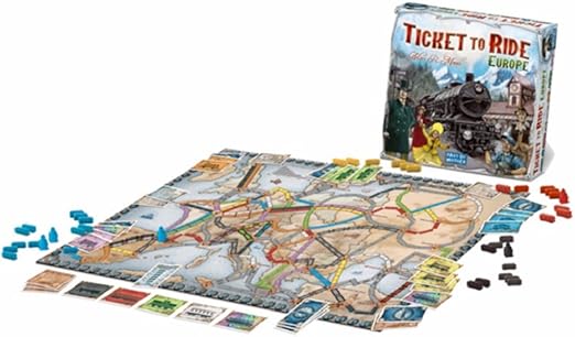 Ticket to Ride : Europe - A Board Game by Days of Wonder 2-5 Players - Board Games for Family 30-60 Minutes of Gameplay Games for Family Game Night for Kids and Adults Ages 8 Plus English Version