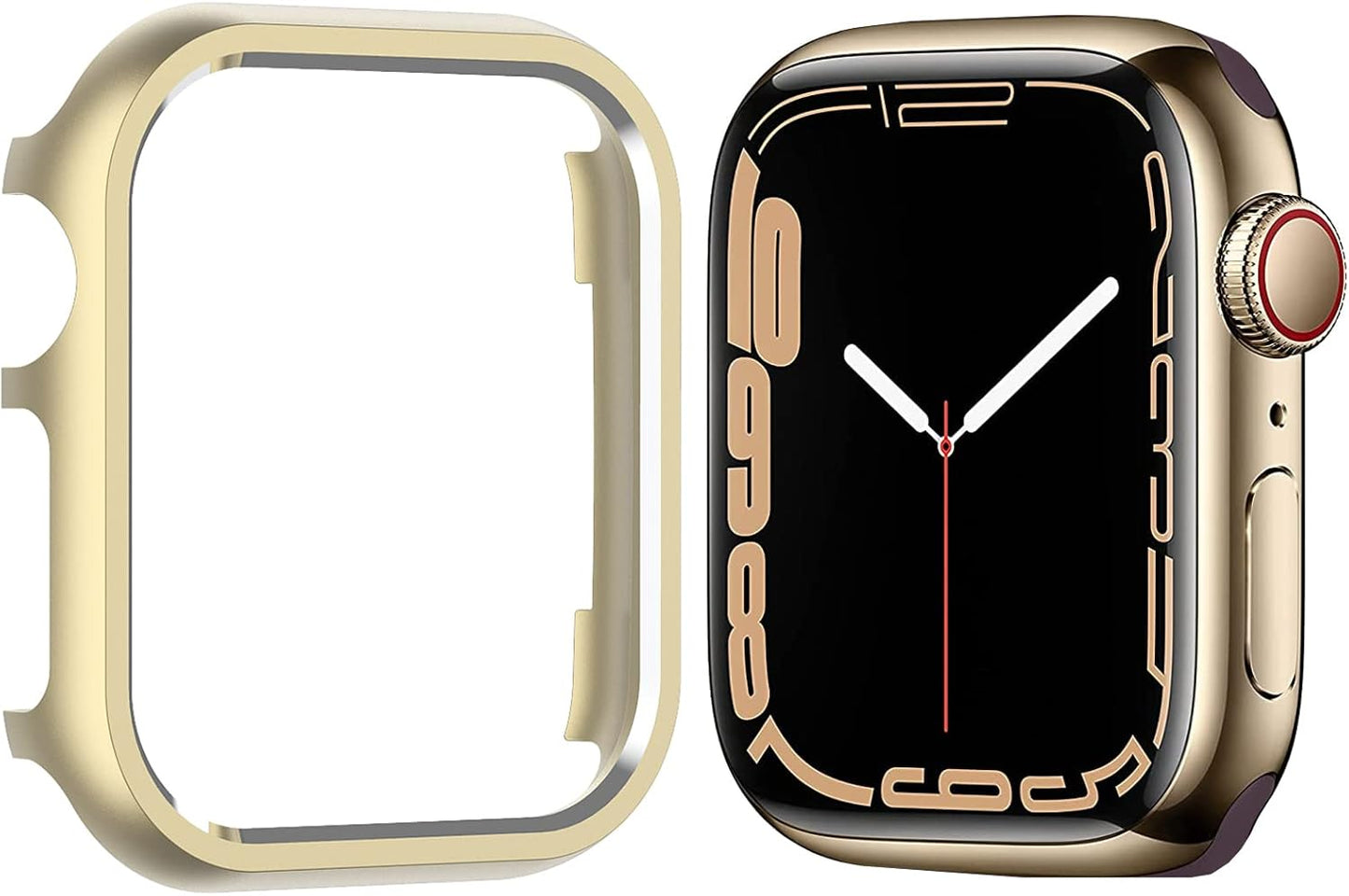 Compatible with Gold Apple Watch Series 8 7 Case 41mm,NINKI Drop