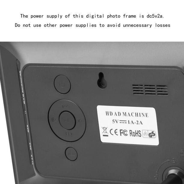 Ultra-Thin Fashion High-Definition LED Electronic 7 Inch Photo Frame Black