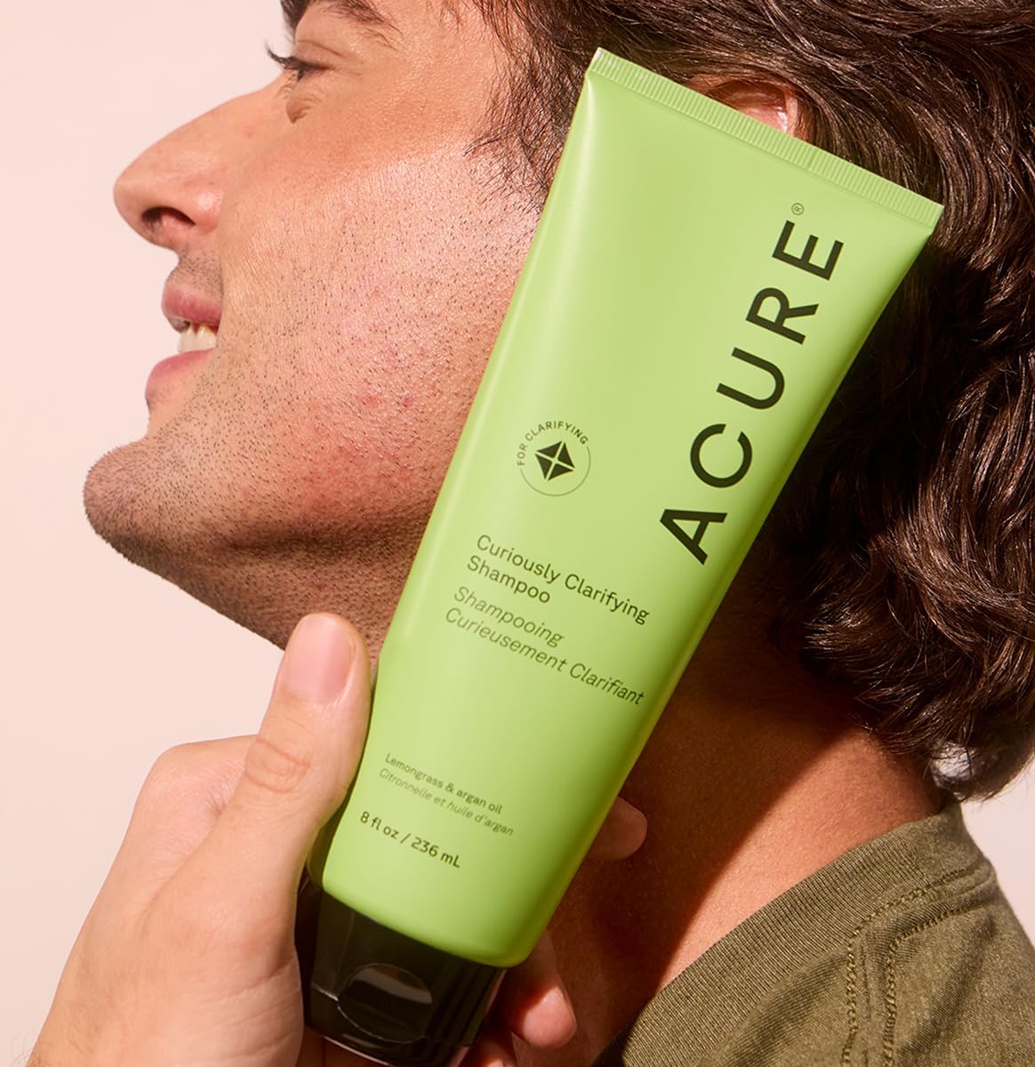 Acure Curiously Clarifying Shampoo - Lemongrass & Argan, 100% Vegan, Perfor