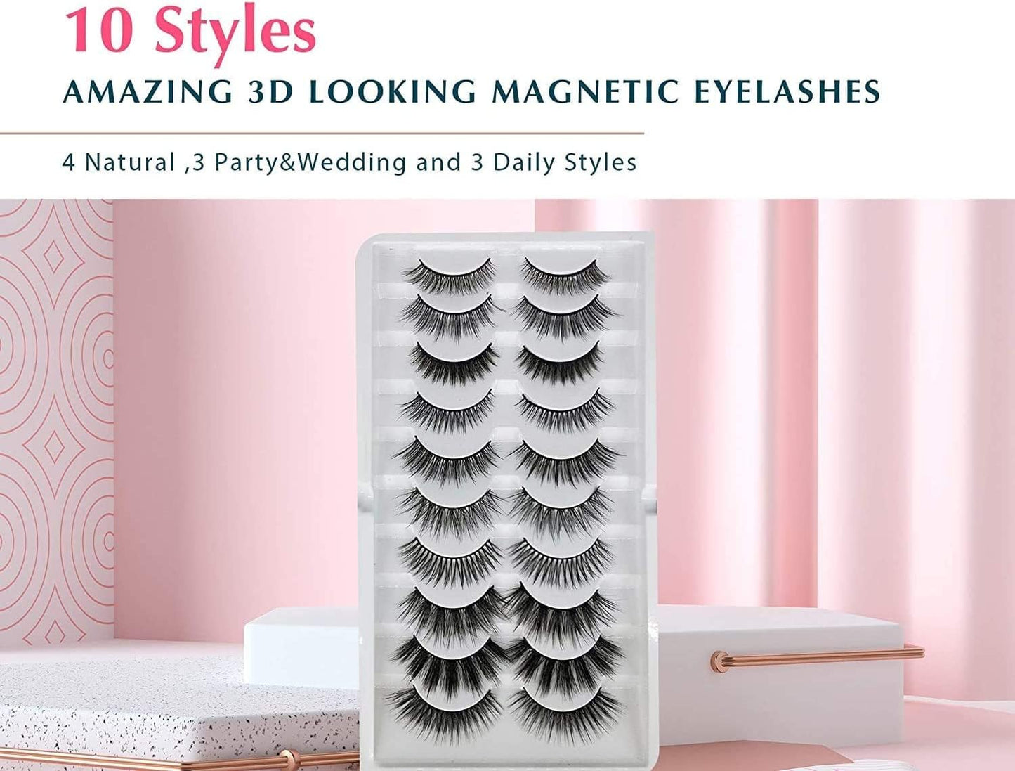 Magnetic Eyeliner and Lashes Magnetic Eyelashes Natural Look Kit