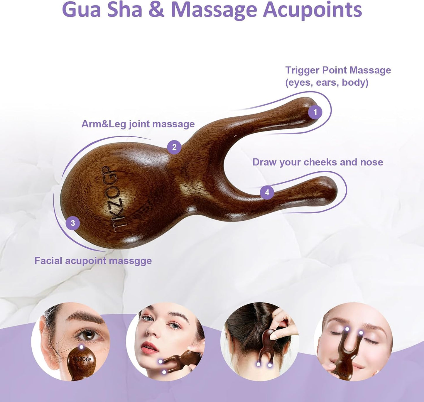 TKZOGP Gua Sha Facial Tool,Eye Trigger Point Guasha Massagers?Fac