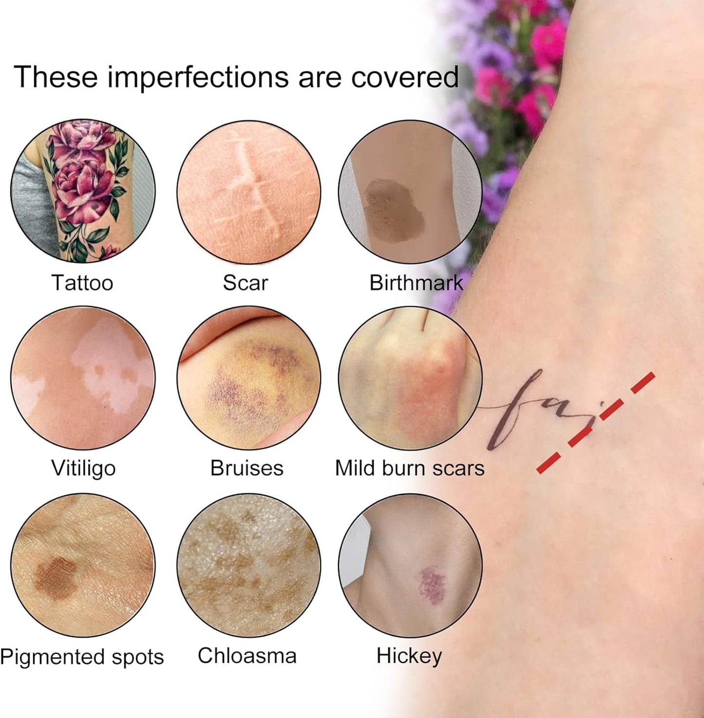 Tattoo Concealer Tattoo Cover Up Makeup Waterproof Two Color Skin