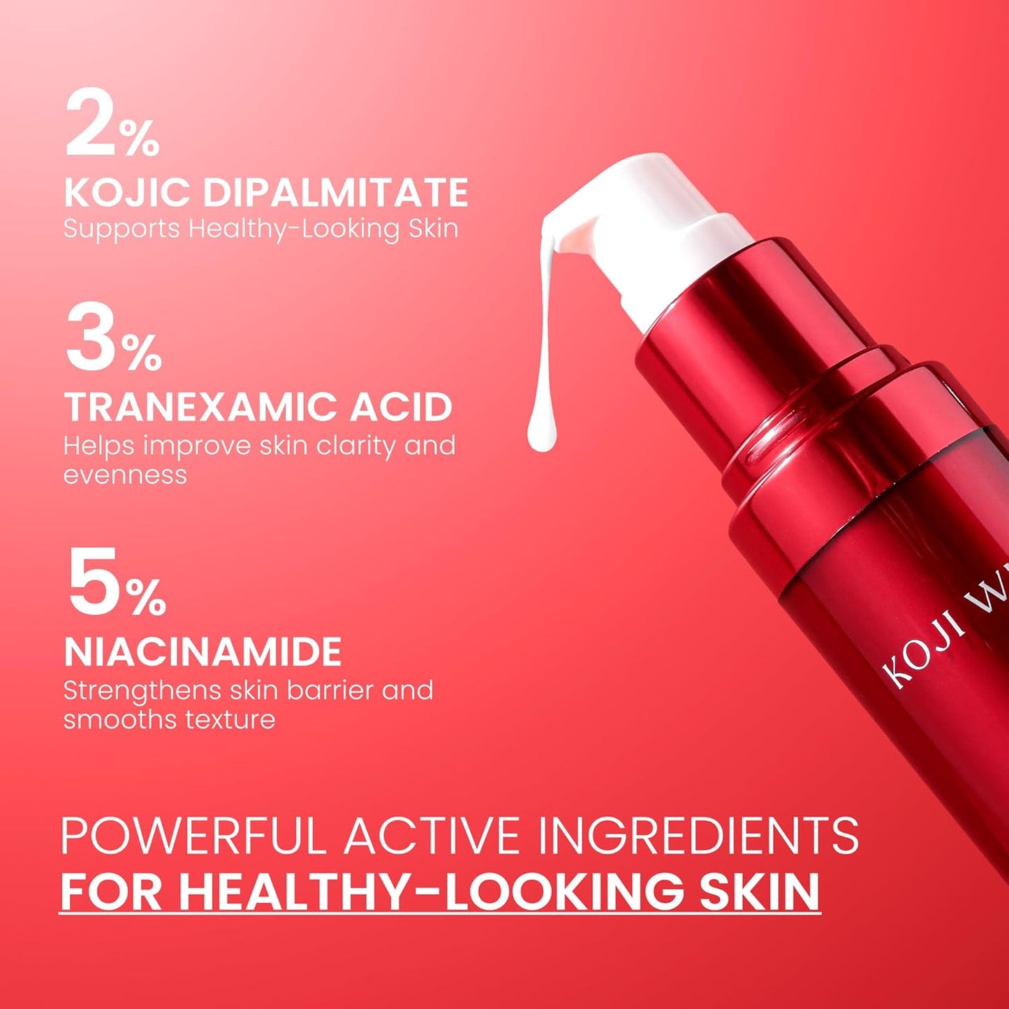 Koji White 2% Kojic Acid Dipalmitate + 3% Tranexamic Acid Serum - Facial Se