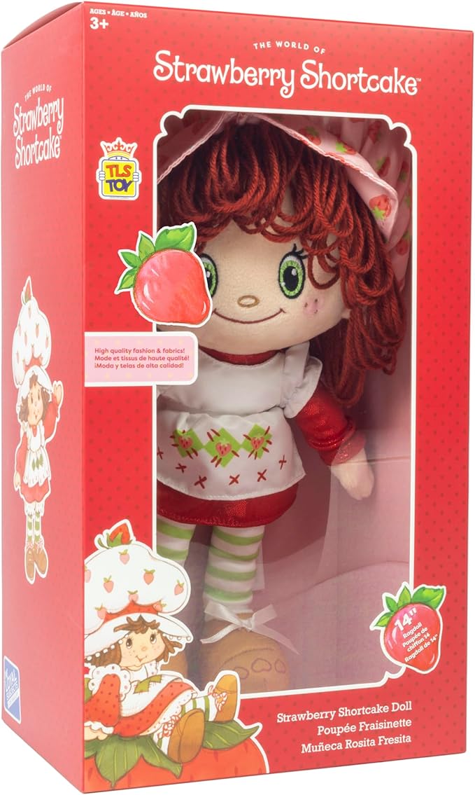 The Loyal Subjects PLSH14SSSTR01 14 Inch Strawberry Shortcake Ragdoll