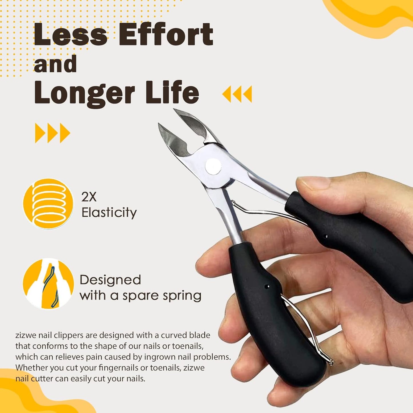 Toenail Clippers for Thick Nails, Nail Clippers for Thick & Ingrown Toe Nai