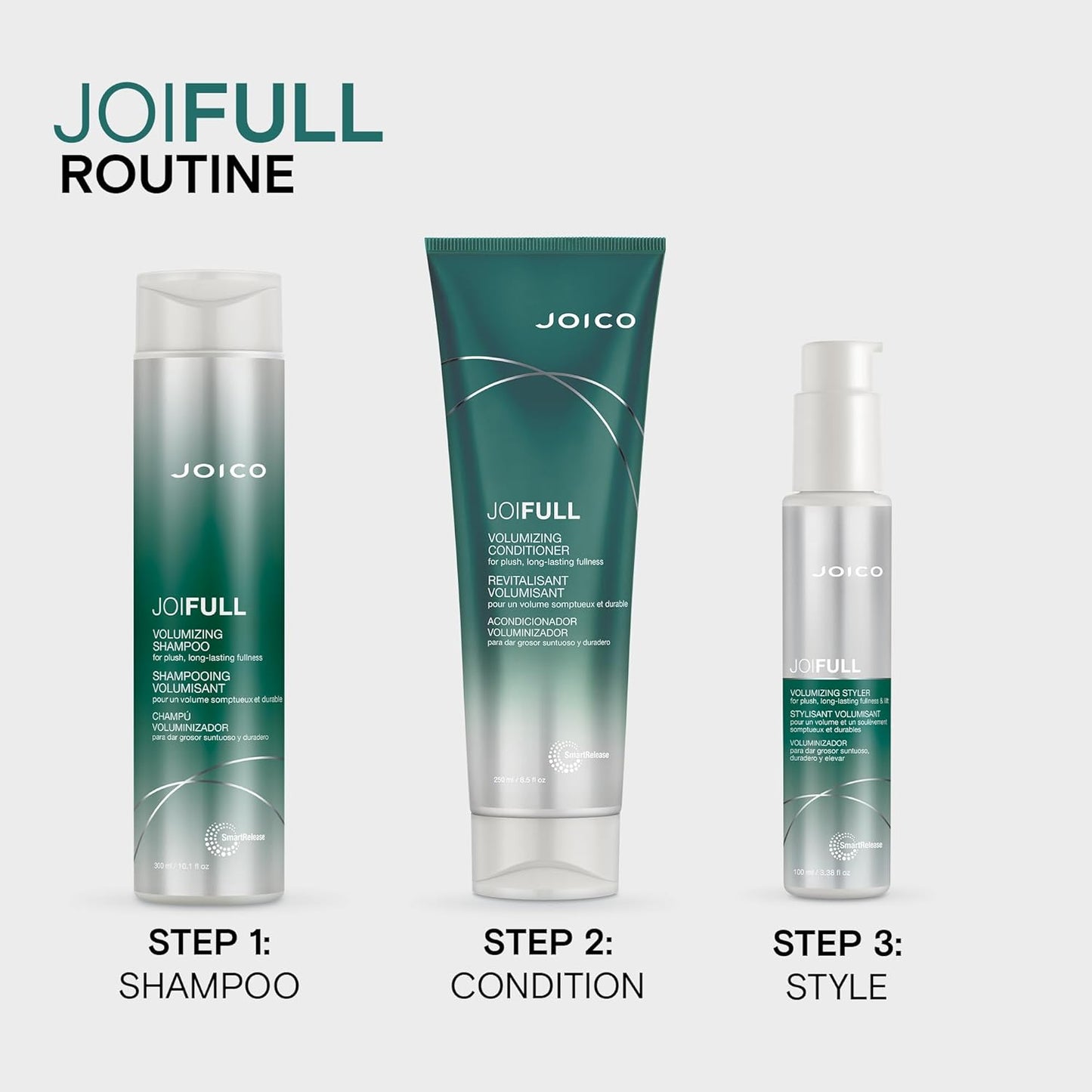 Joico JoiFULL Conditioner – Lightweight Volumizer for Fine Hair, Reduces Fr