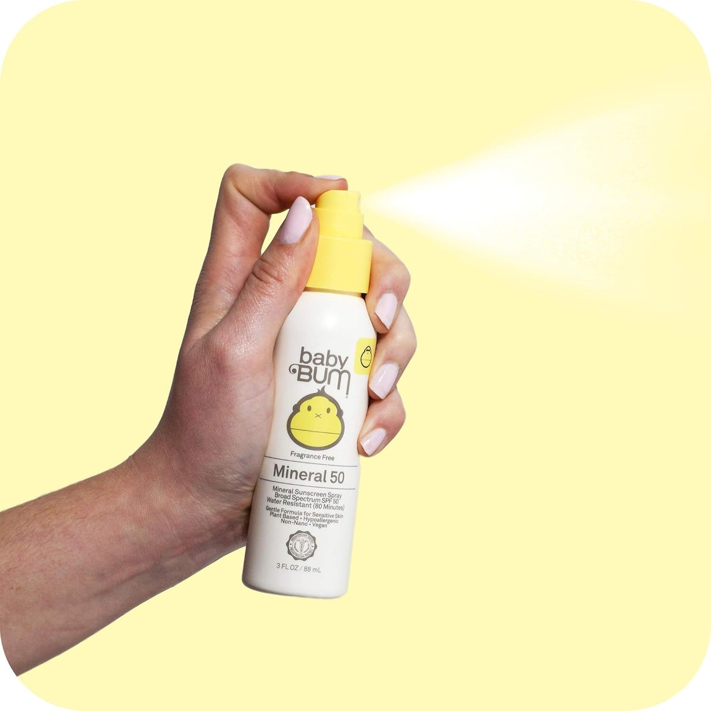Sun Bum Baby Bum SPF 50 Sunscreen Spray - Mineral UVA/UVB Face &