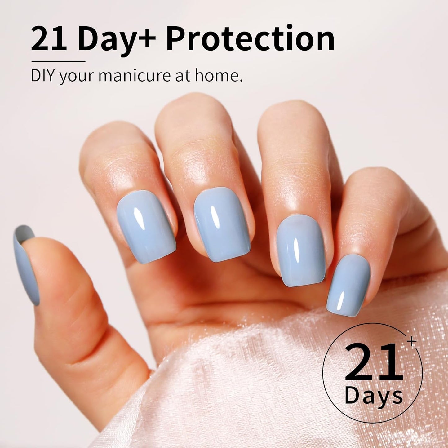 Firedeep Jelly Baby Blue Gel Nail Polish Sheer Baby Blue Nail Pol