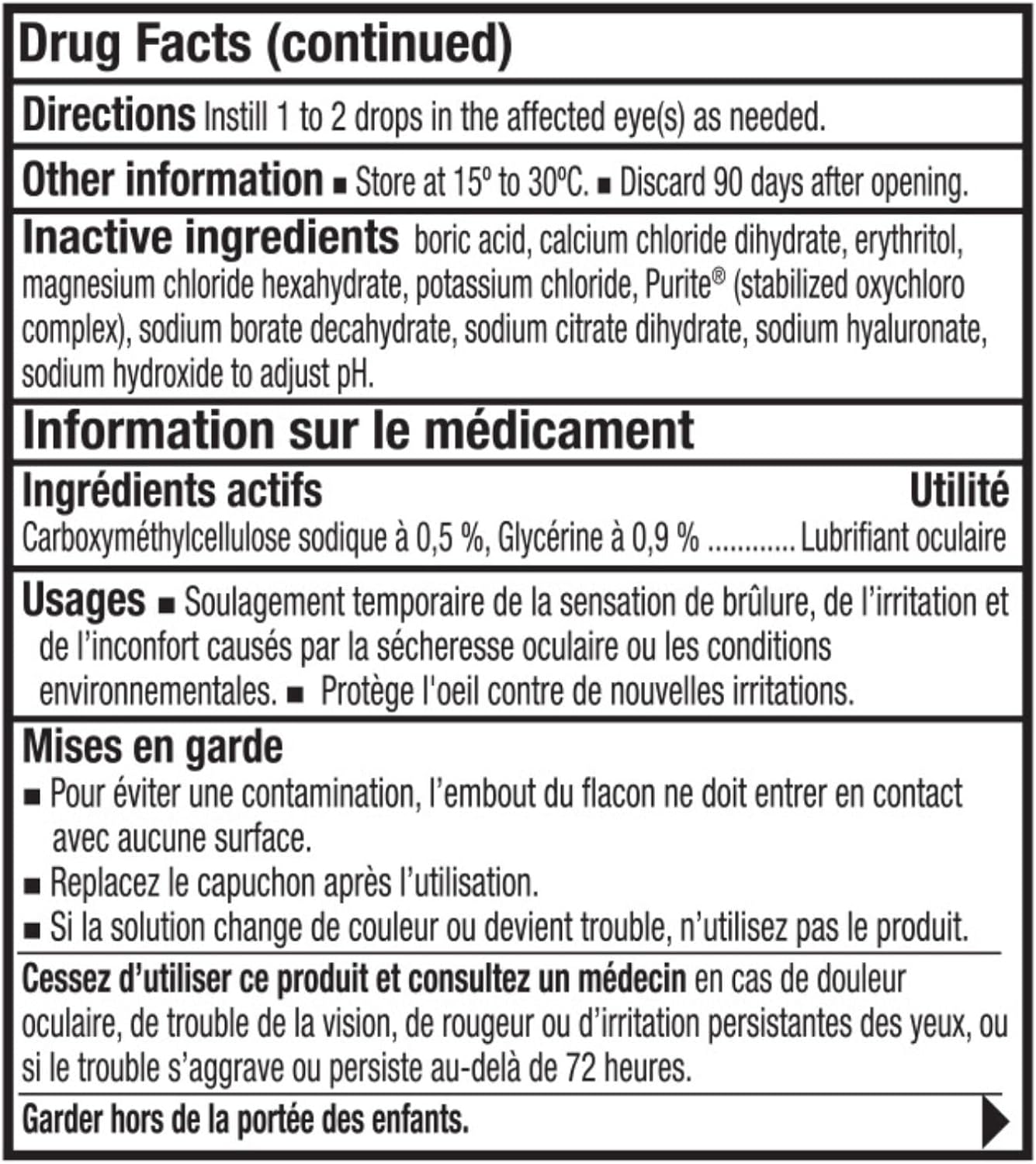 REFRESH OPTIVE FUSION Ophthalmic Solution, Dual-Action Formula, D