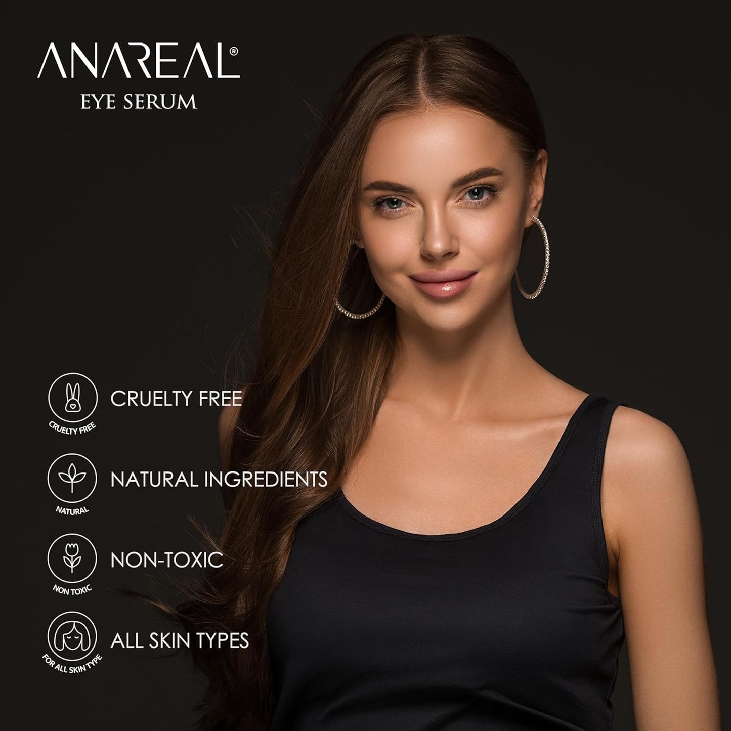 ANAREAL Eye Cream for Dark Circles, Dark Circles Under Eye Treatm