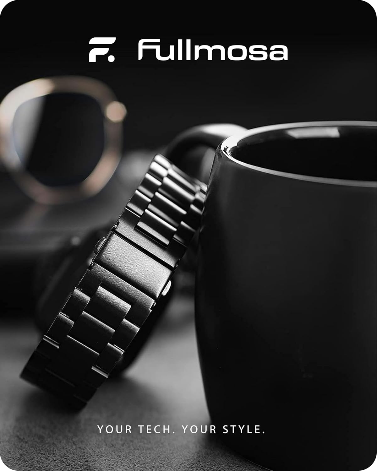 Fullmosa Compatible with Apple Watch Band Series 10 42mm, Stainle