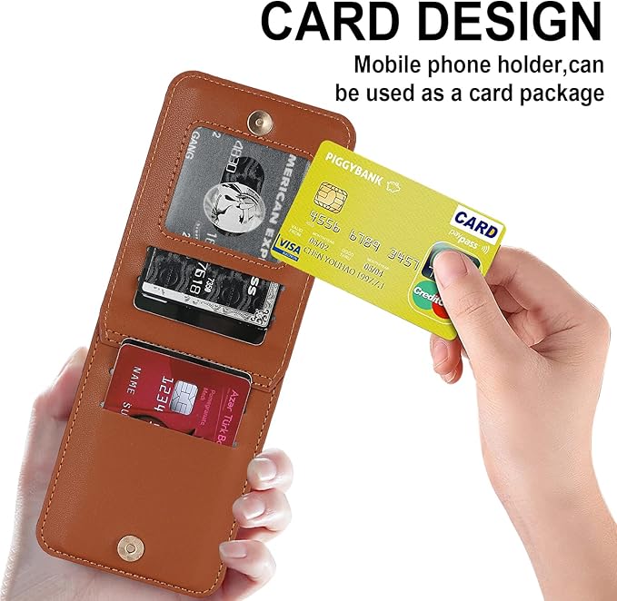 Asuwish Phone Case for Samsung Galaxy Z Flip 3 5G 2021 Wallet Cov
