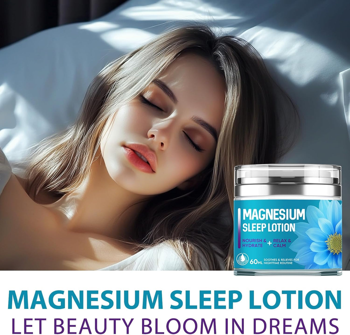 Magnesium Lotion for Sleep, Nighttime Calming Magnesium Cream, So