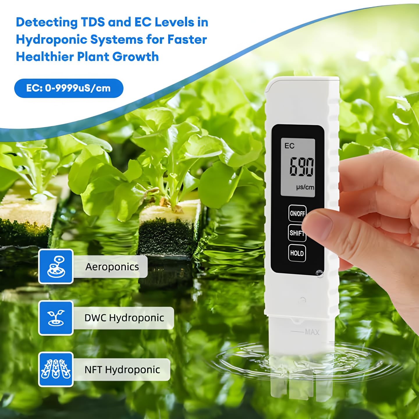 2025 New 4 in 1 TDS Meter Digital Water Tester- TDS EC & Temperature(°C,°F)