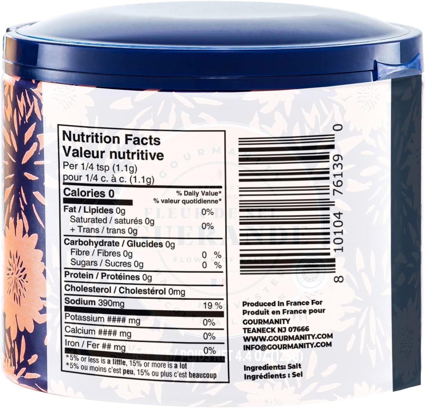 Gourmanity Fleur De Sel De Guerande, Premium Hand Harvested Finishing Salt