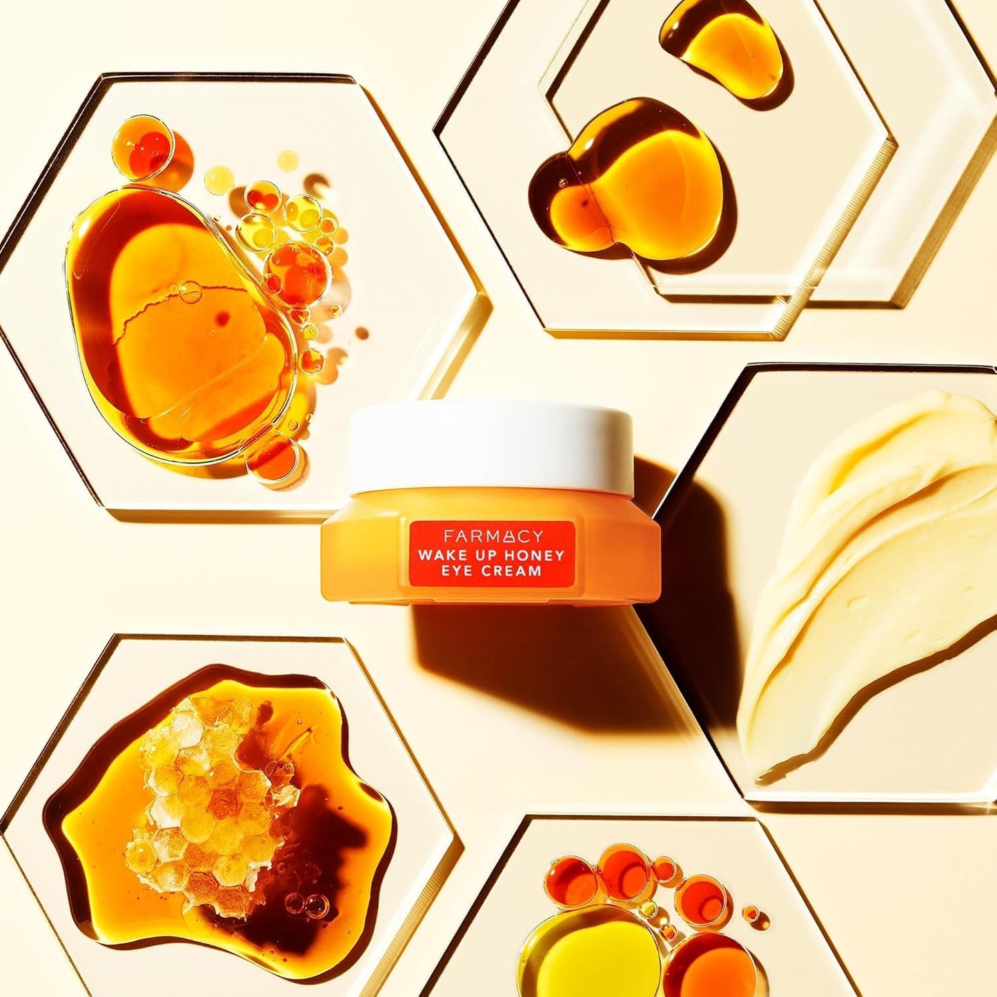 Farmacy Brightening Eye Cream - Wake Up Honey Under Eye Cream for Dark Circ