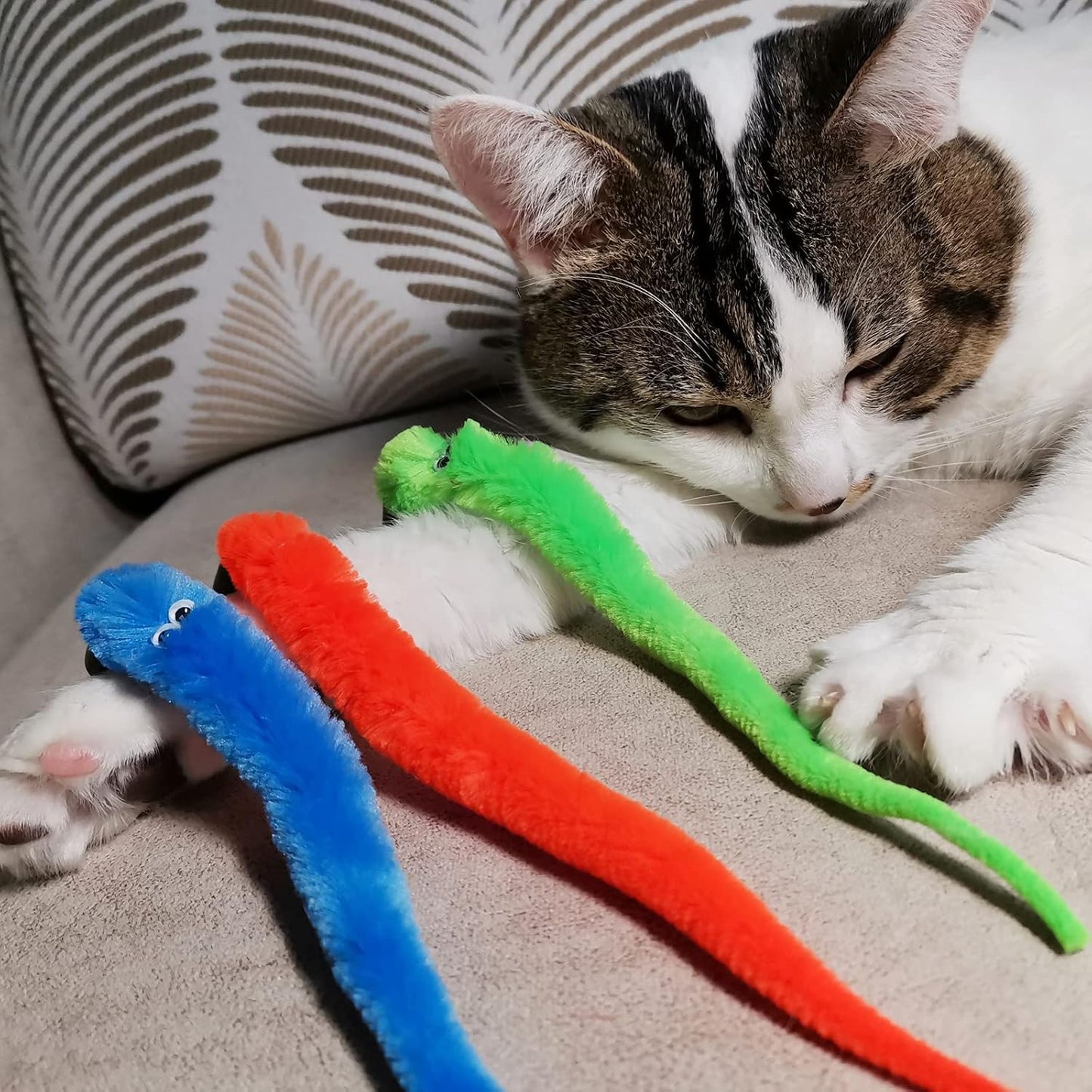 Cat Feather Toys Refills Cat Wand Replacement Feathers, 10 PCS Fe
