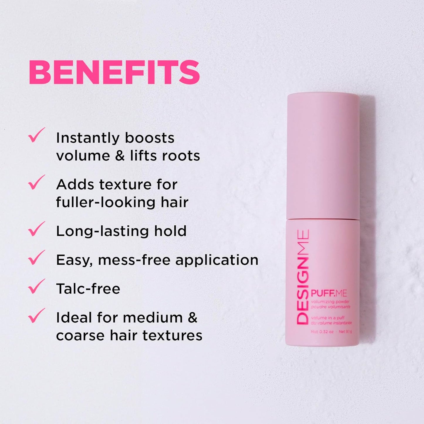 DESIGNME PUFF.ME Volumizing Powder For Hair | Volume Booster | Su