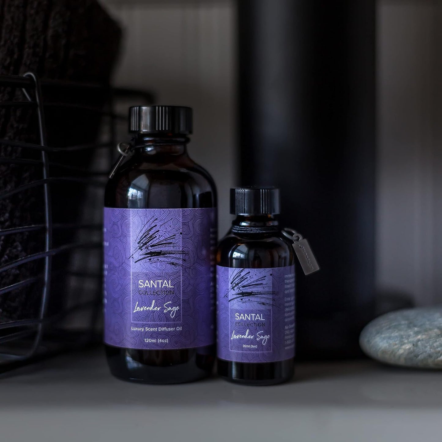 Santal Lavender Sage Diffuser Oil - AirScent Aroma and Lavender E