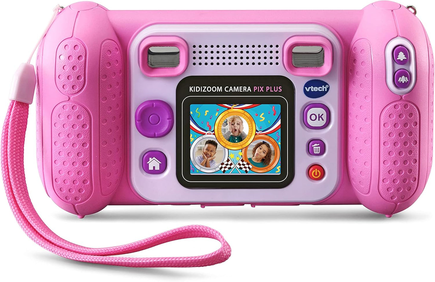 VTech 80-548956 KidiZoom Camera Pix Plus - Pink - Bilingual English/French