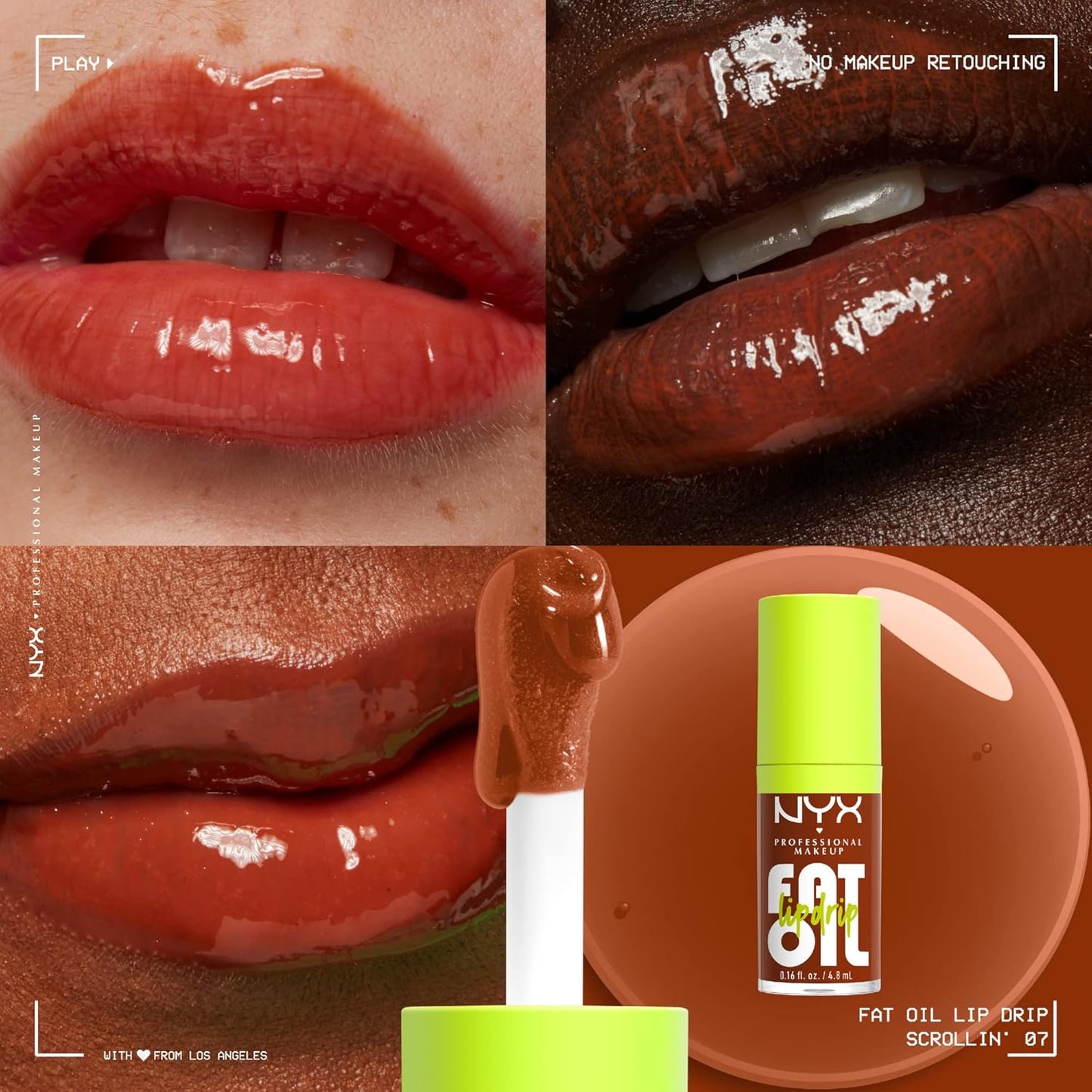NYX Professional Makeup Lip Gloss, High Shine, Non-Sticky FInish,