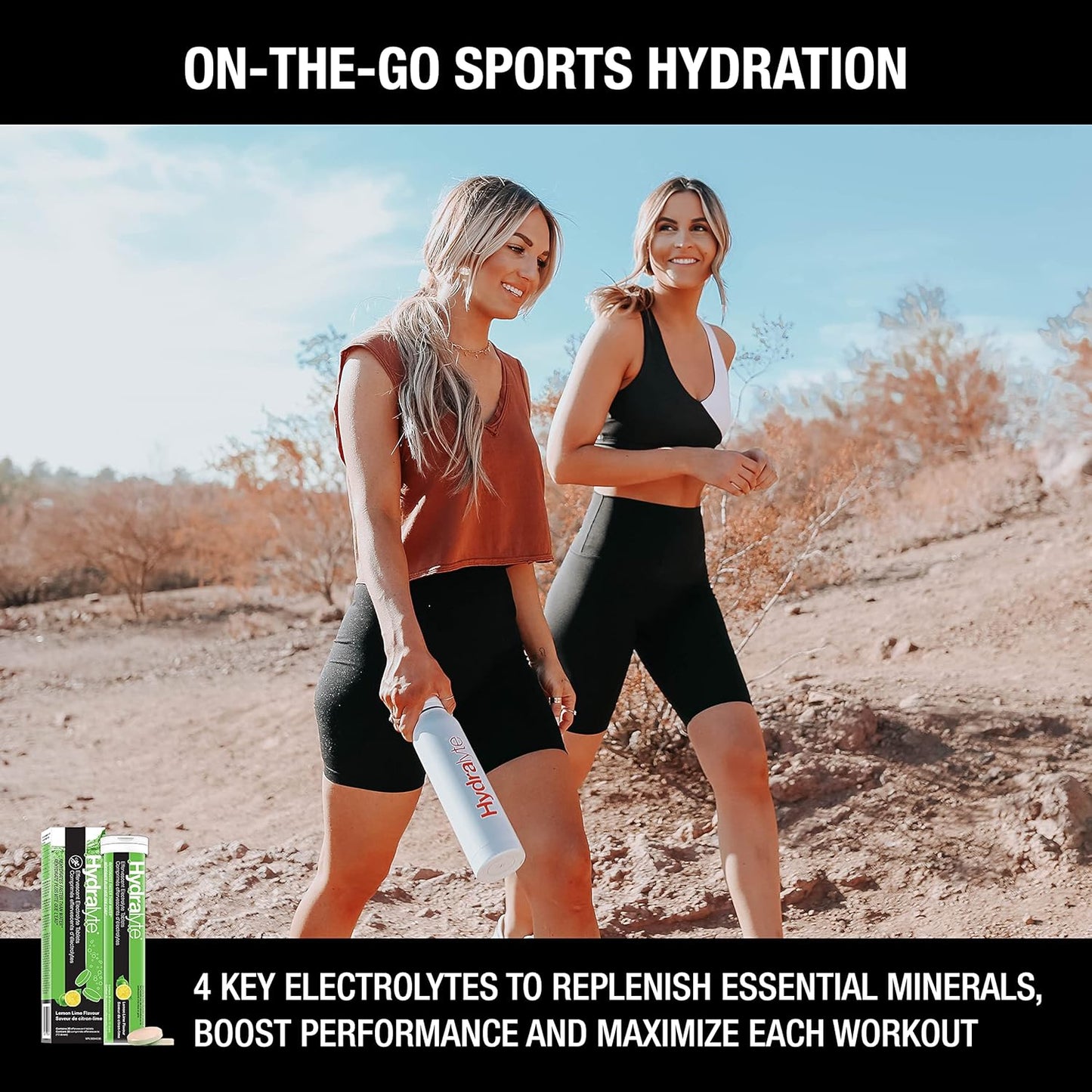 HydraLyte Effervescent Electrolyte Tablets - Lemon Lime Flavoured, Pre-Work