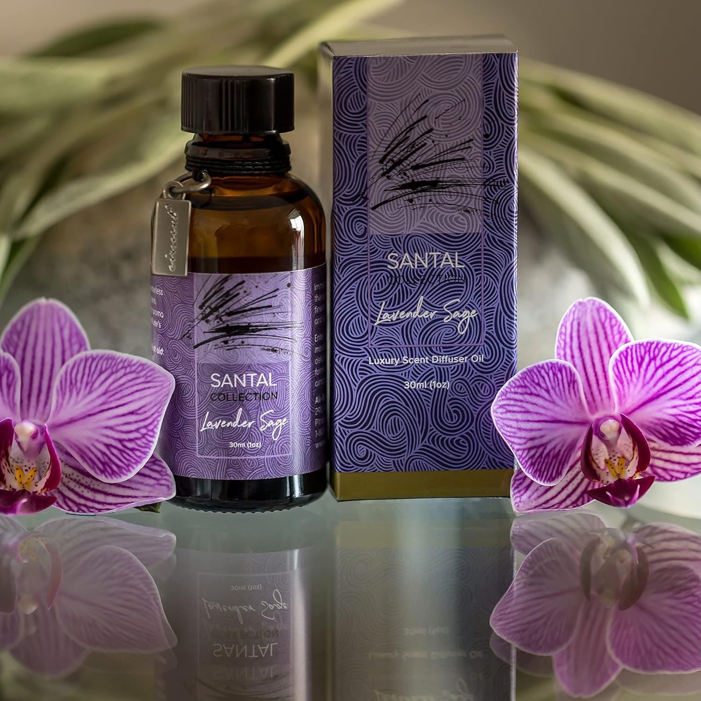 Santal Lavender Sage Diffuser Oil - AirScent Aroma and Lavender E