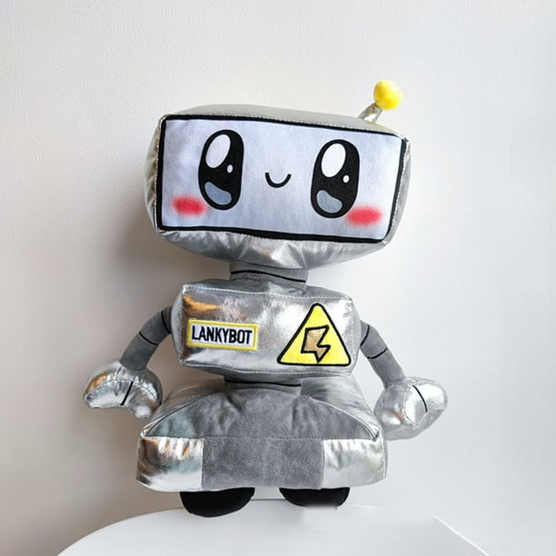 Lankybox Plush Toy Mechanical Series With Led Light Plush Cartoon Robot Doll Kawaii Kid Gift