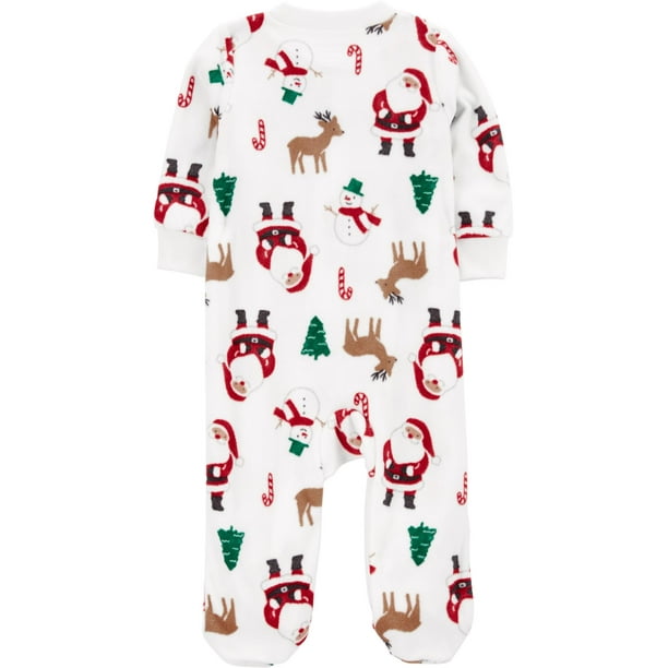 Carter's Child of Mine 1R794110 Baby Neutral Santa Sleep n' Play, Red, Size:0-3 months