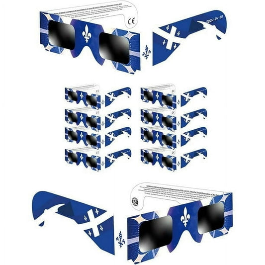 [10 Pack] Solar Eclipse Glasses Quebec - AAS  Approved - ISO Certified 12312-2 & CE Certfied