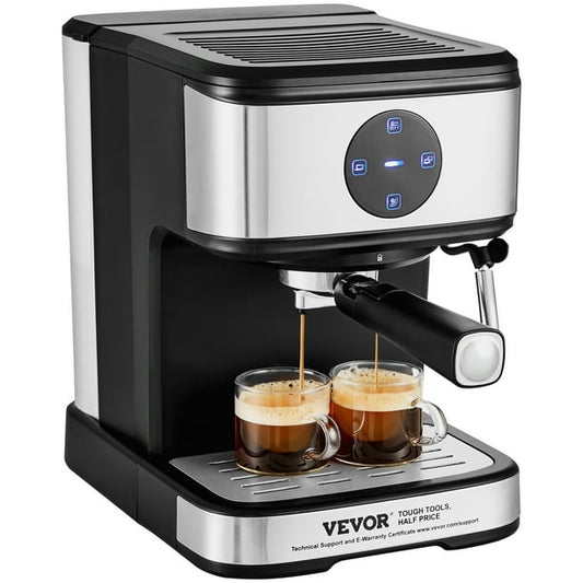 VEVOR Espresso Machine, 15 Bar Coffee and Espresso Maker with Mil