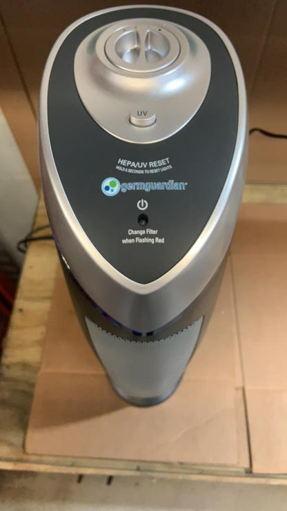 3-in-1 True HEPA Air Purifier with UV Sanitizer and Odor Reduction, 22 in. Tower