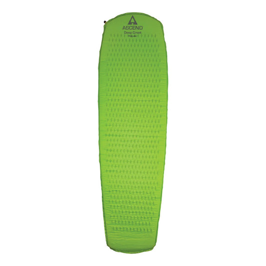 Ascend 7258219 Deep Creek Self-Inflating Air  Mattress, Large, Green