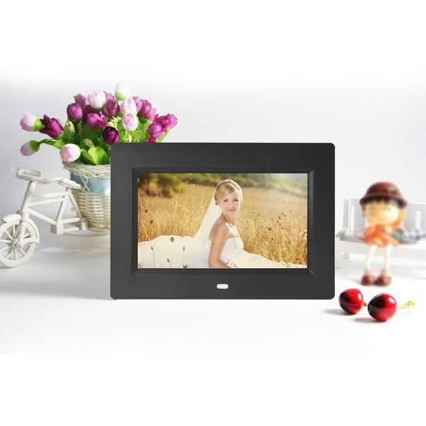 Ultra-Thin Fashion High-Definition LED Electronic 7 Inch Photo Frame Black