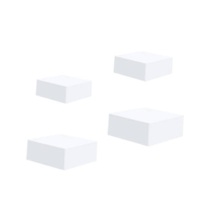 4 Pieces Buffet Riser (Different Size) Cube Display Nesting Riser Food Riser for White