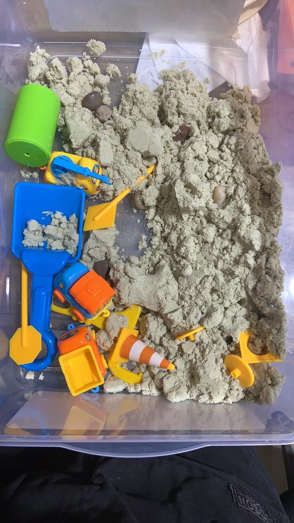 Creativity for Kids Sensory Bin Construction Zone