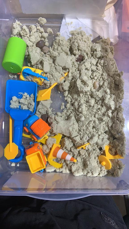 Creativity for Kids Sensory Bin Construction Zone
